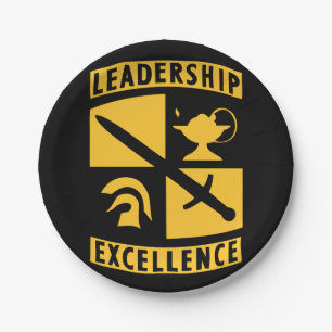 ROTC Reserve Officer Training Corps Military Paper Plate