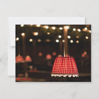 ROTE LAMP SURFACES HAIRY AUTUMN POSTCARD