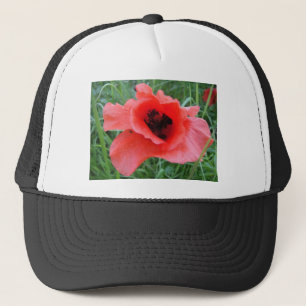 Roter Mohnblumenkelch Trucker Hat