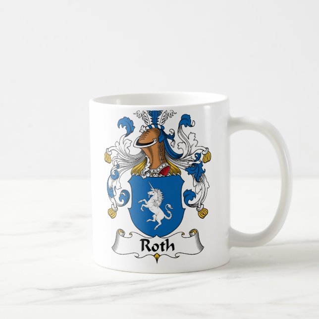 Roth Family Crest Coffee Mug (Right)