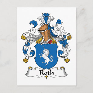 Roth Family Crest Postcard