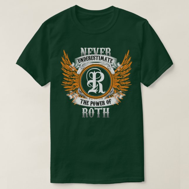 Roth Name Shirt Never Underestimate The Power Of R (Design Front)