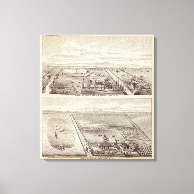 Roth, Scruggs ranches Canvas Print (Front)