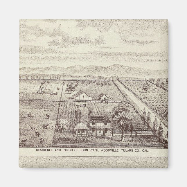 Roth, Scruggs ranches Magnet (Front)