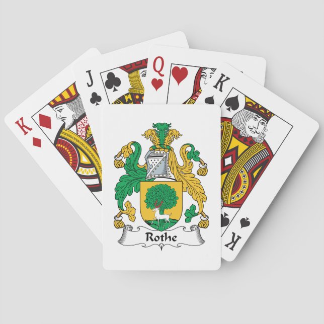 Rothe Family Crest Playing Cards (Back)