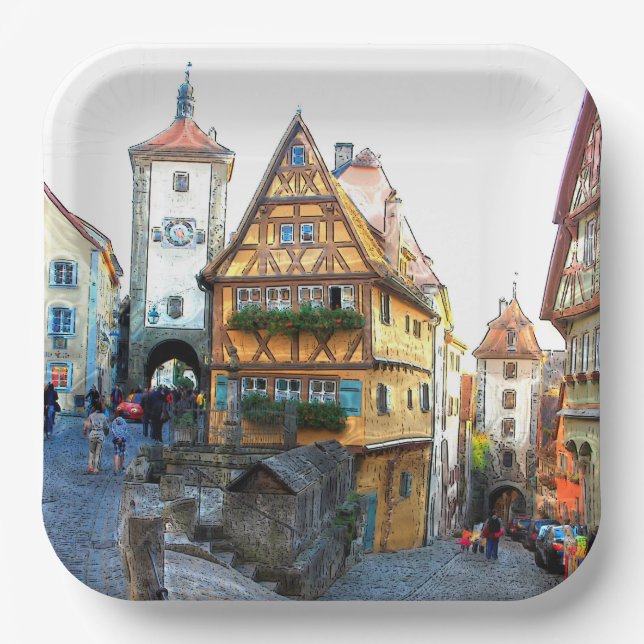 Rothenburg 001 paper plate (Front)