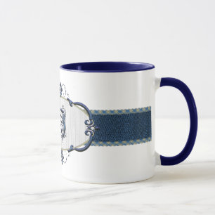 Rothenburg Blue Monogram-Letter I Mug
