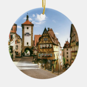 ROTHENBURG, GERMANY CERAMIC TREE DECORATION
