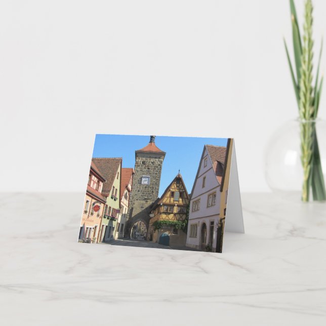 Rothenburg, Germany Holiday Card (Front)
