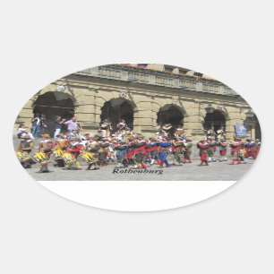 Rothenburg, Germany Oval Sticker