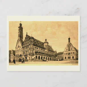 Rothenburg Germany Vintage Style Postcard