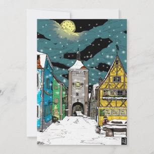 Rothenburg ob der Tauber Germany at Christmas Invitation