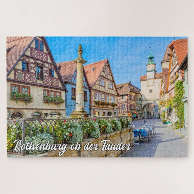 Rothenburg ob der Tauber, Germany Jigsaw Puzzle (Horizontal)