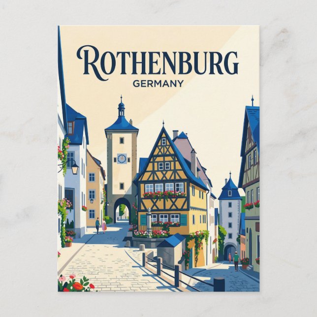 Rothenburg ob der Tauber Germany Postcard (Front)