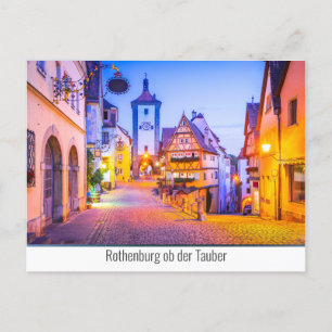 Rothenburg ob der Tauber Holiday Postcard
