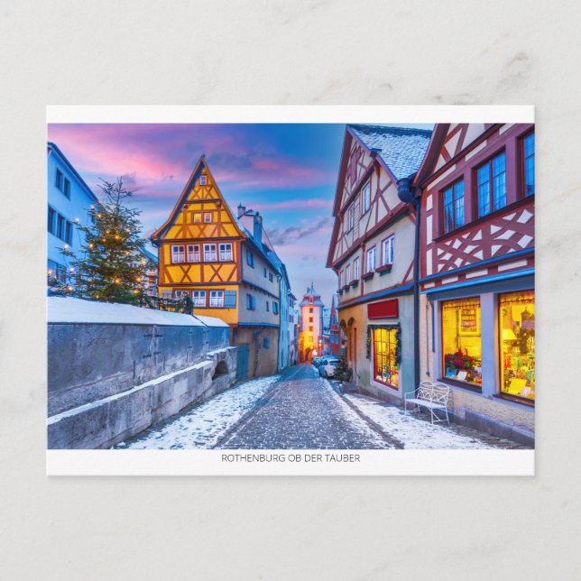 Rothenburg ob der Tauber, Holiday Postcard (Front)