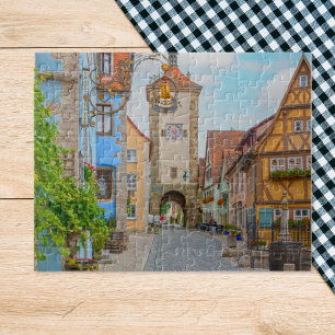 Rothenburg ob der Tauber Mediaeval Town Scenic Jigsaw Puzzle