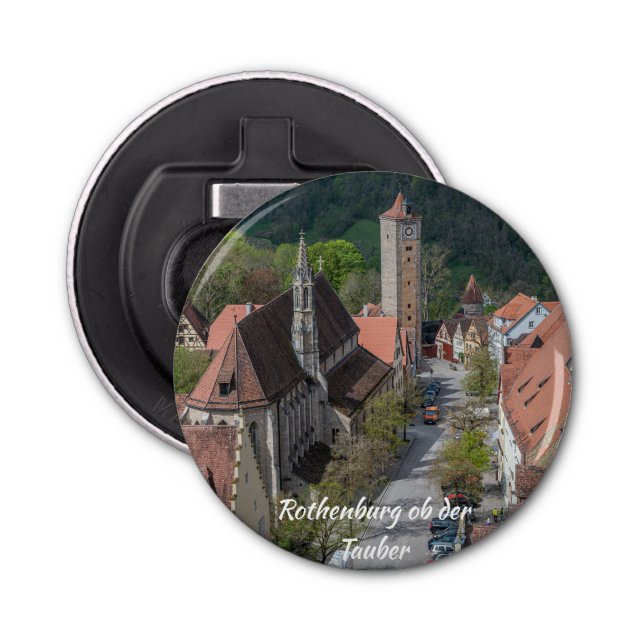 Rothenburg ob der tauber old town from above bottle opener (Front)