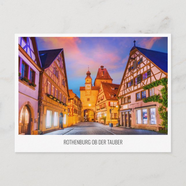 Rothenburg ob der Tauber travel Holiday Postcard (Front)