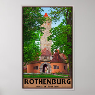 Rothenburg od Tauber - Burgtor Poster