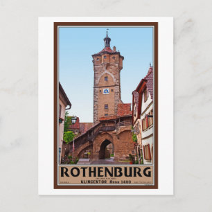 Rothenburg od Tauber - Klingentor Postcard