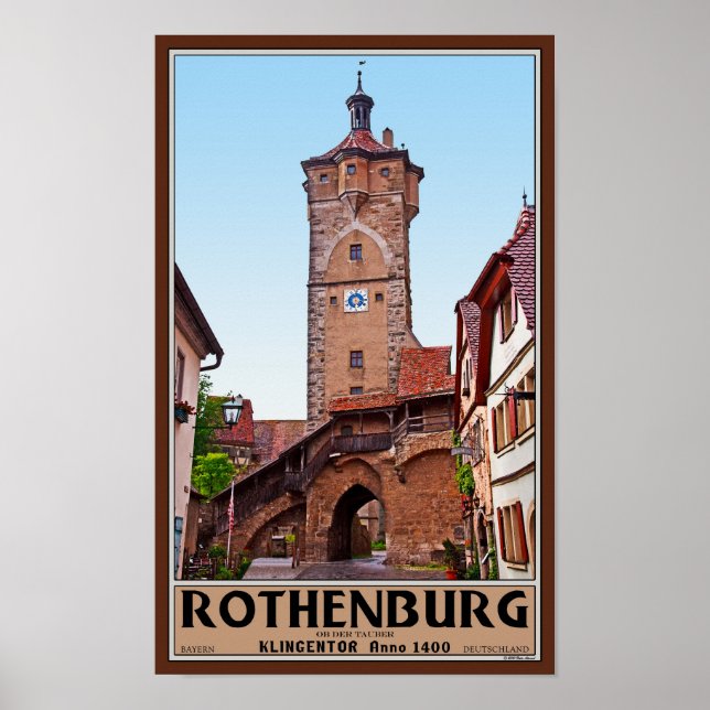 Rothenburg od Tauber - Klingentor Poster (Front)