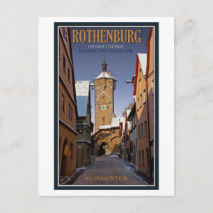 Rothenburg od Tauber - Klingentor - Winter Postcard