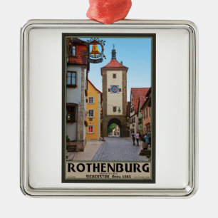 Rothenburg od Tauber - Sieberstor Metal Tree Decoration