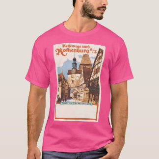 Rothenburg Vintage Travel Poster T-Shirt