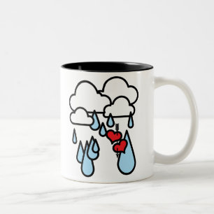 Rothenhagen "Raining Hearts" Two-Tone Coffee Mug