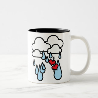 Rothenhagen "Raining Hearts" Two-Tone Coffee Mug