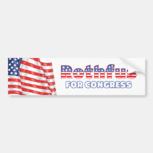 Rothfus for Congress Patriotic American Flag Bumper Sticker
