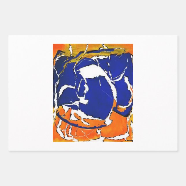 Rothko or Pollock v4 by Unknown Wrapping Paper Sheet (Front)