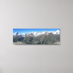 Rothorn panorama, Valais Alps Canvas Print