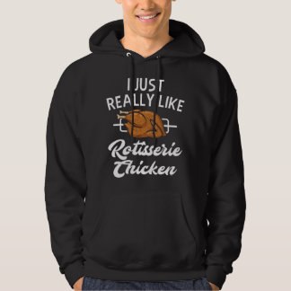 Rotisserie Chicken Apparel - Funny Chicken Lover D Hoodie