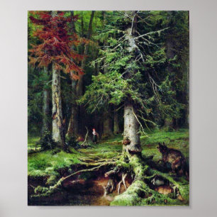 Rotkäppchen Little Red Riding Hood Grimm fairytale Poster