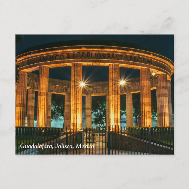 Rotonda de los Jaliscienses Ilustres Postcard (Front)