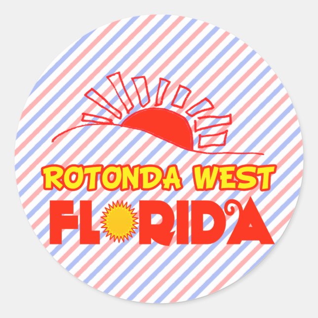 Rotonda West, Florida Classic Round Sticker (Front)