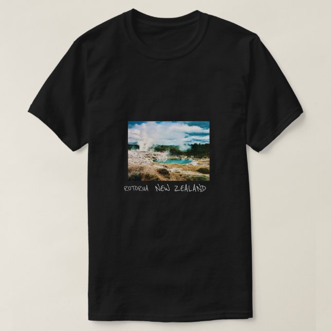 Rotorua New Zealand travel T-Shirt (Design Front)