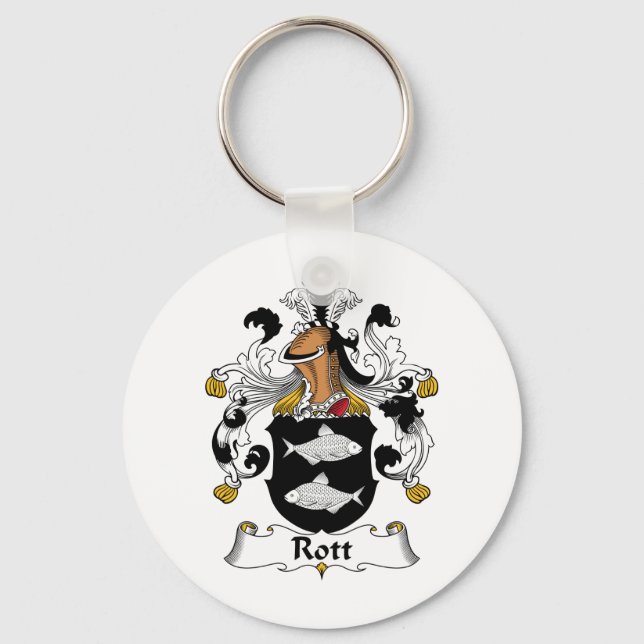 Rott Family Crest Key Ring (Front)