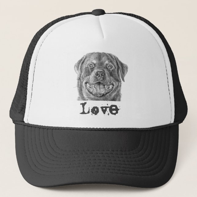 Rott Love Trucker Hat (Front)