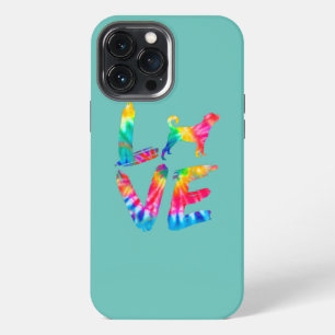 Rottador Tie Dye Love Dog Mum Dad iPhone 13 Pro Max Case
