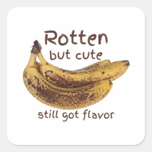 Rotten But Cute Square Sticker