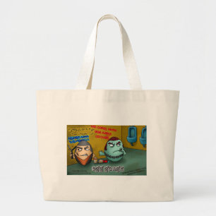 Rotten Egg Gangs Funny Tees Mugs Cards & Gifts Large Tote Bag