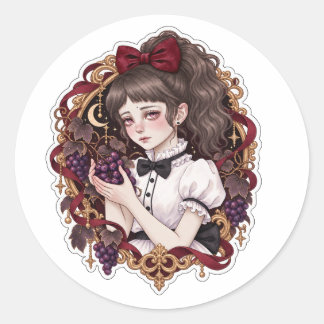 Rotten Grapes-Dark Gothic Symbolic Art Sticker