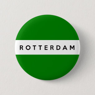 rotterdam city flag netherlands symbol 6 cm round badge