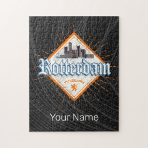 Rotterdam City Netherlands Skyline Dutch Vintage Jigsaw Puzzle