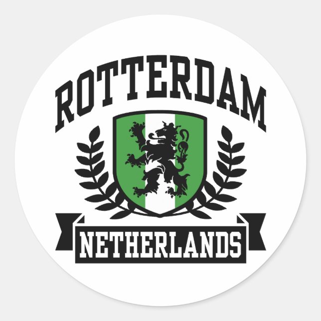 Rotterdam Classic Round Sticker (Front)
