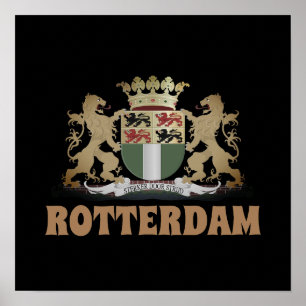 Rotterdam coat of arms, Netherlands Poster