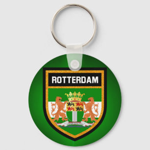 Rotterdam Flag Key Ring
